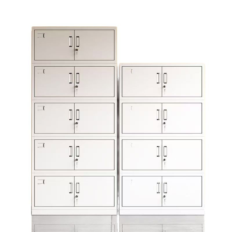 Gabinete de archivos de acero de cinco secciones dividido, gabinete de archivos de datos grueso, gabinete de archivos de documentos financieros de oficina multicapa con bloqueo