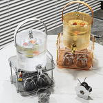 大容量水壶套装家用带龙头凉水壶健康轻奢冷水壶户外水果茶饮料桶