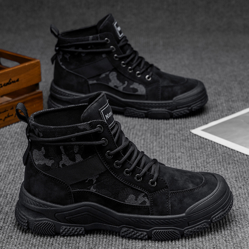 BOTAS Martin de alta gama, zapatos para hombres, nuevos sitios de construcción en otoño, ropa de trabajo, zapatos de trabajo antideslizantes, resistentes al desgaste, deportes y zapatos de trabajo de ocio para hombres image 8