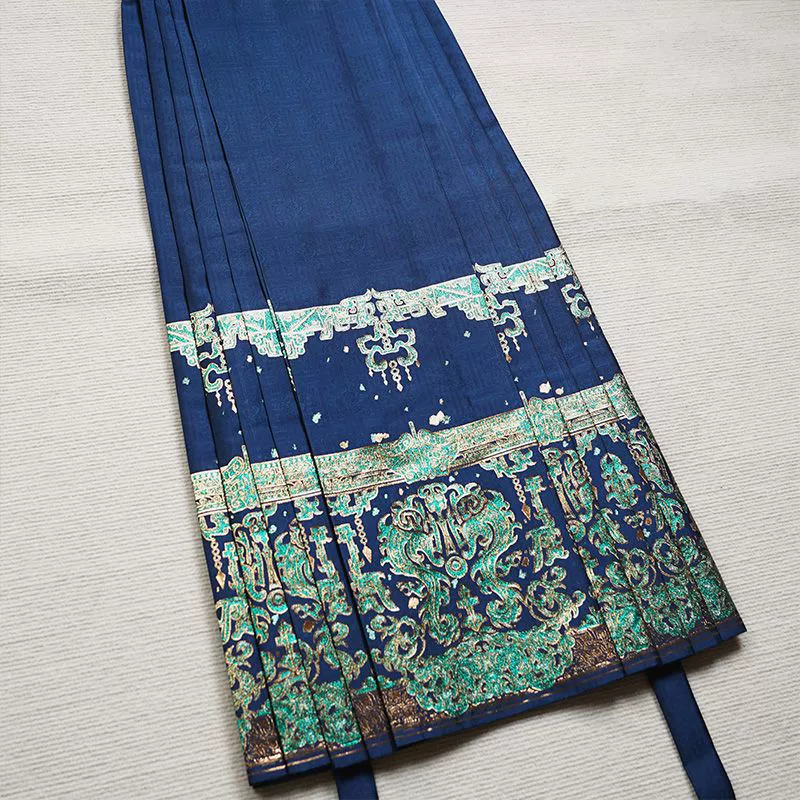 Бронзовая юбка с конским лапшой Новый китайский стиль