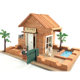 Yitong Hui Building Mini Bricklayer Simulation Handmade diy Cabin Villa Building Model Children's Toys