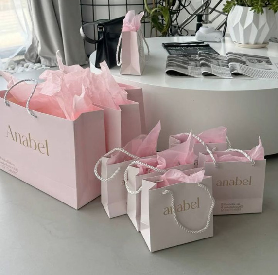 Designer Logo Printing Shopping Paper Bag Luxury Packaging Paper Bag Gift Packaging