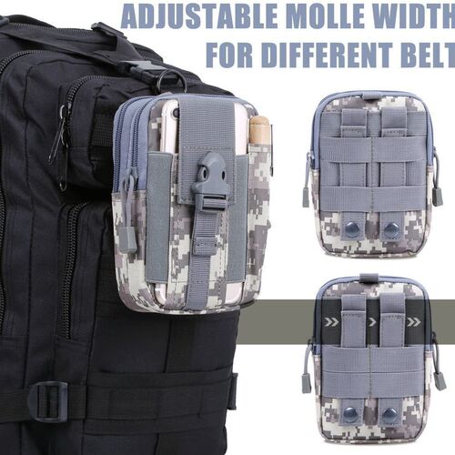 Outdoor sports waist bag Military fan multifunctional tool Mobile phone waist bag Camouflage waterproof bag Cycling accessories Tactical waist bag