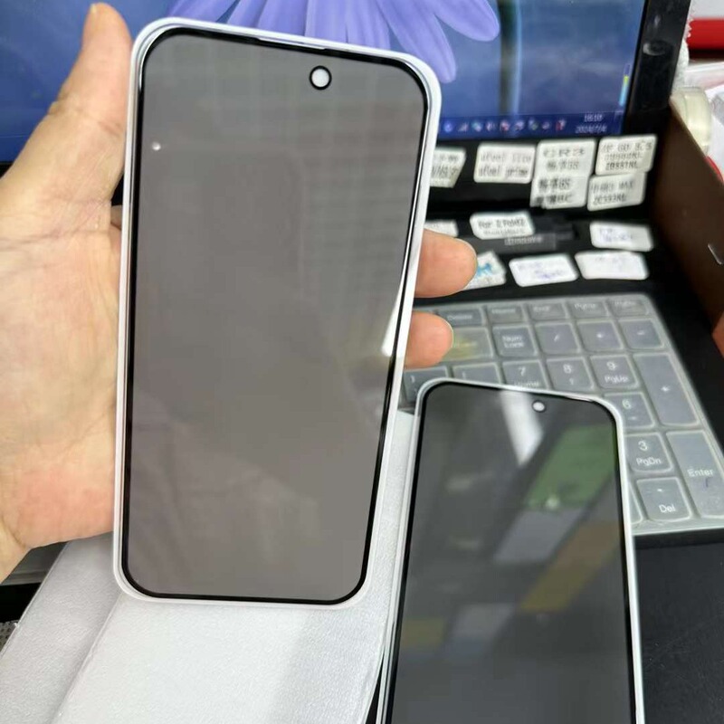 アップル16を適用して携帯電話の保護膜を覗き見してプライバシーを防ぐiphone16 promax強化ガラス膜|undefined