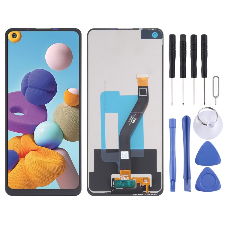 Para Samsung para Galaxy A21 original Super AMOLED LCD táctil total