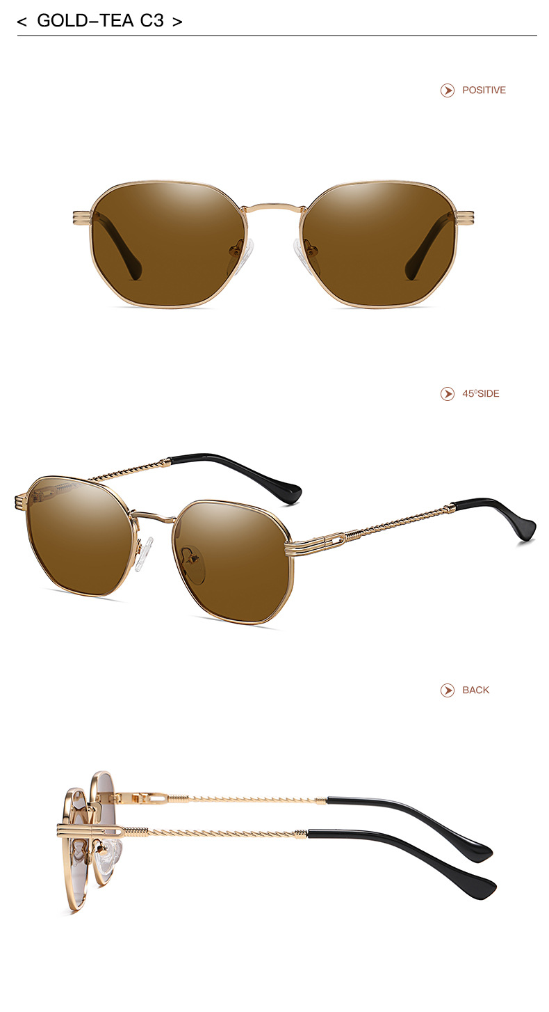 Estilo Clásico Ropa De Calle Color Sólido C.A. Protección UV400 Cuadrado Fotograma Completo Gafas De Sol Mujer display picture 14