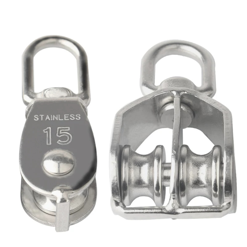 Polea Fija para Cable de Acero 304 de Acero Inoxidable para Uso Marino