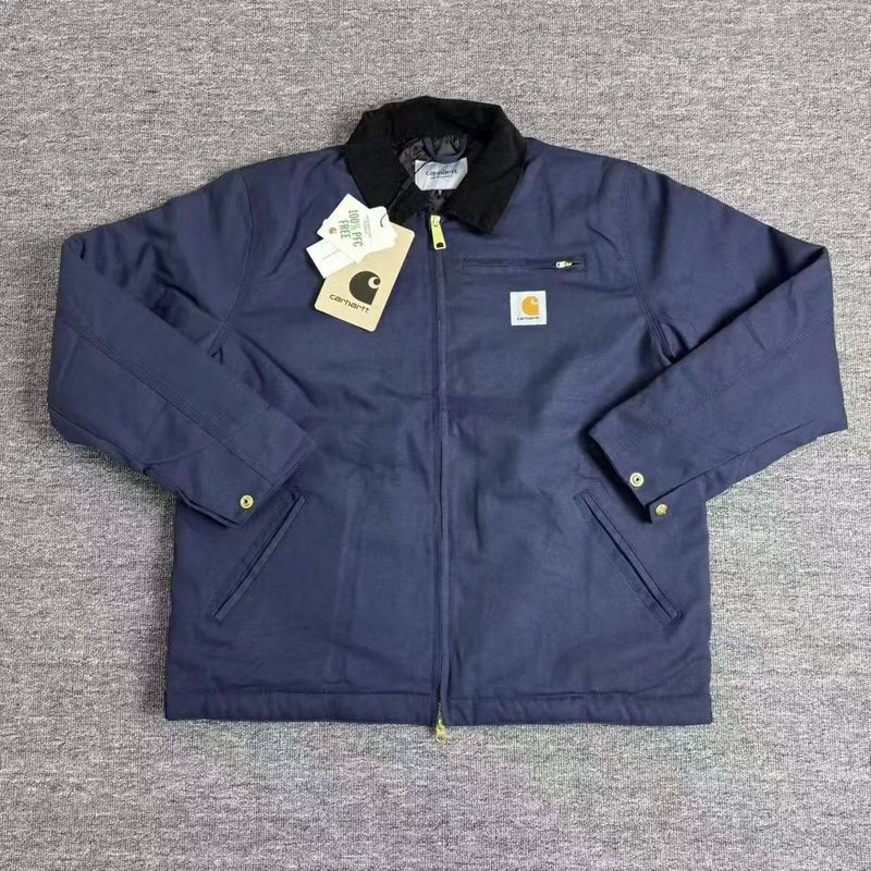 一件代发卡哈特底特律加棉加厚美式复古帆布夹克棉服外套硬派休闲|undefined