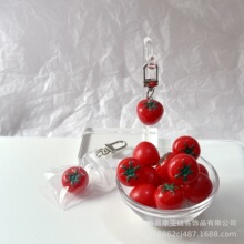 韩国手机链可爱甜美西红柿清新番茄包包耳机钥匙相机ccd挂件ins风