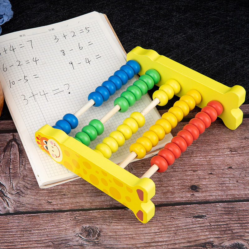 Estante de computación de cinco velocidades juguetes educativos digitales jardín de infantes Estudiantes de escuela primaria que aprenden calculadora Abacus rack enseñanza material didáctico