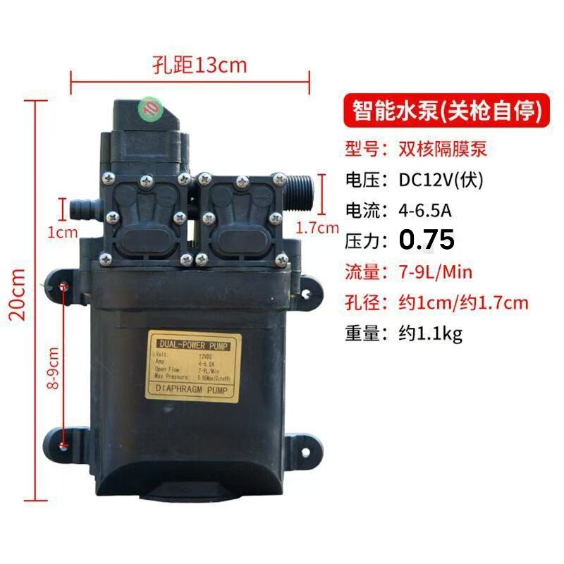 電動噴霧器高圧大出力3シリンダーポンプモーター薬かけ機部品還流ポンプ噴霧器部品|undefined