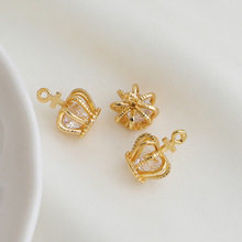 14K����ɫ�ʯʮ�ֻʹڵ��� ���w����朒������ diy�Ʒ���