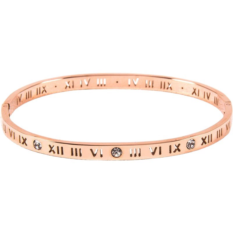 Титановая сталь браслет модная личность римское слово не выцветает браслет