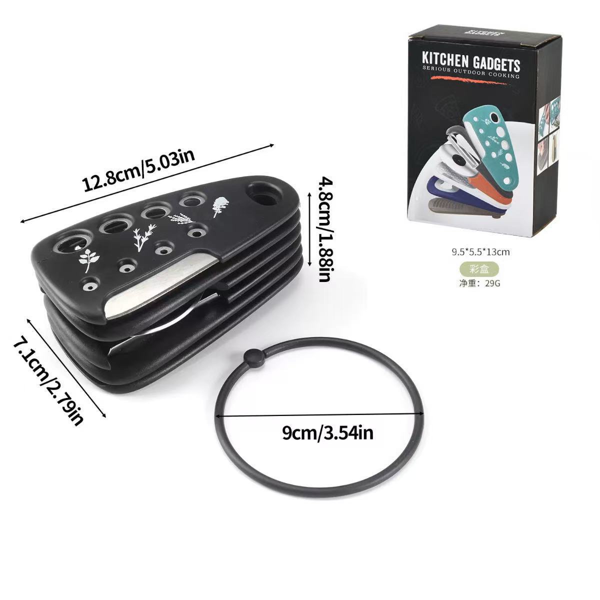 Gadget de cocina multifuncional 6 piezas de melón planador de vainilla cortador de ajo moledor abrelatas de queso planador de cuchillo de pizza set
