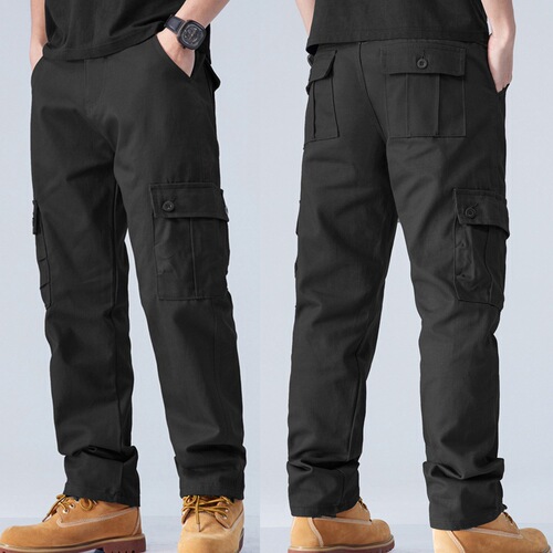 Men's Work Pants with Multiple Pockets, Loose Straight Leg, Export, AliExpress, Amazon Best Seller, Sports, Outdoor, Durable