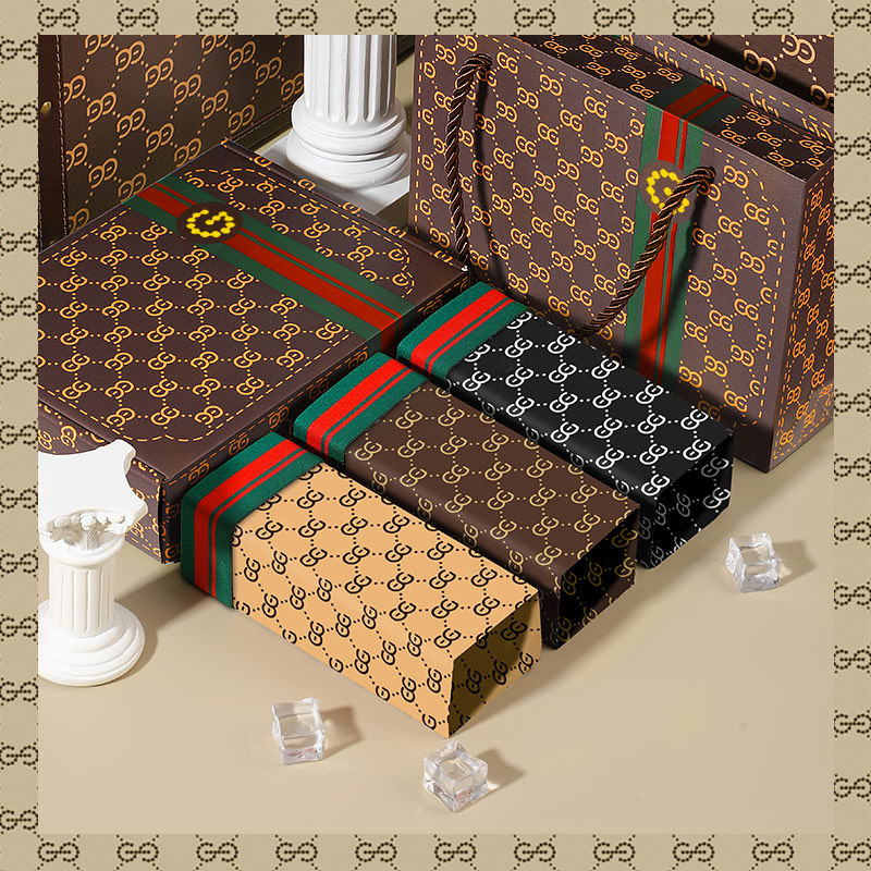 GDAD Men's Antibacterial Personalized Print Straight Leg Pajama Shorts Pure Cotton 4-Piece Pajama Set with Box of 3