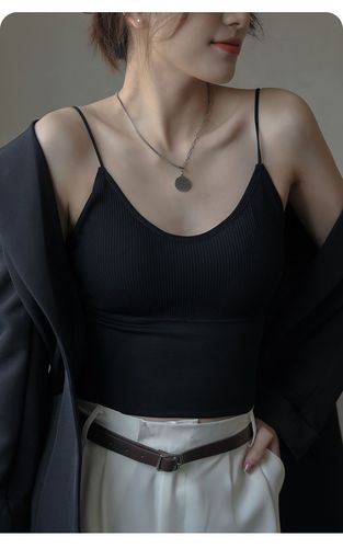 Bottoming shirt, women's camisole, beautiful back sports vest, no rims, tube top underwear, small breast push-up camisole, women's inner wear