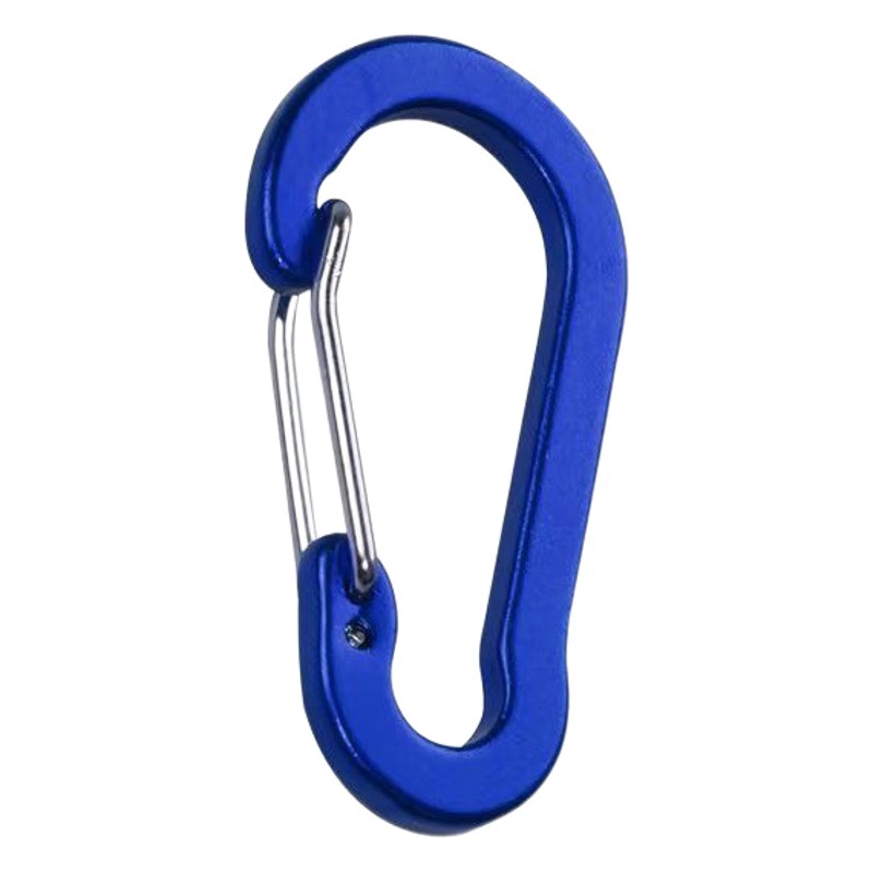 N ° 5 mosquetón directo de fábrica llavero multifuncional aleación de aluminio hebilla de alambre de acero aplastado mochila al por mayor hebilla colgante exterior