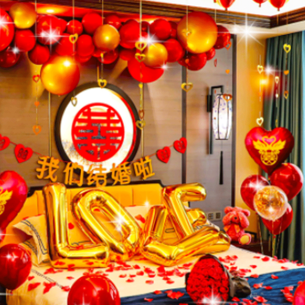 Traje de globo de boda decoración de la habitación de la boda propuesta de boda festivo suministros de boda al por mayor fiesta de la boda