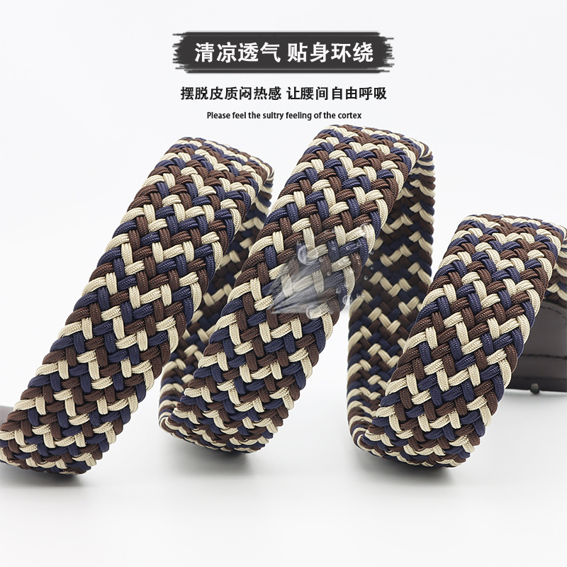 high quality woven casual universal belt