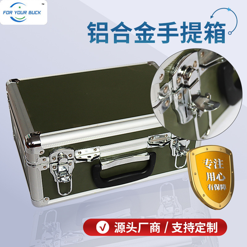Factory wholesale earphone storage aluminum alloy luggage Bluetooth headset electronic product storage packaging aluminum alloy luggage
