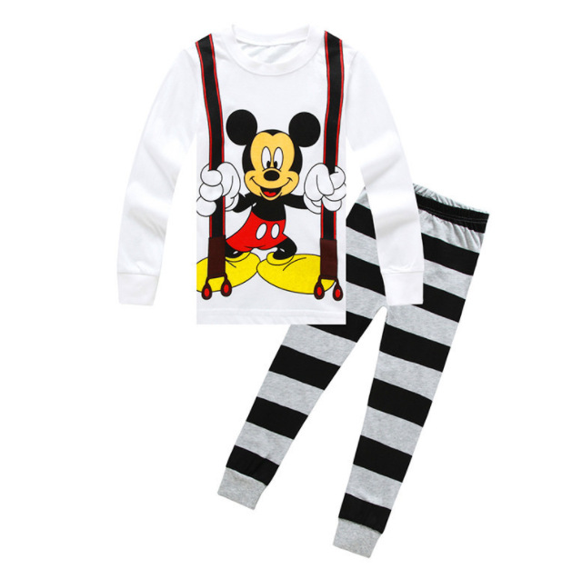 Traje de desgaste para el hogar para niños europeo y americano Otoño e Invierno ropa para niños nueva ropa interior para niños y niñas pijamas de dibujos animados para bebés al por mayor