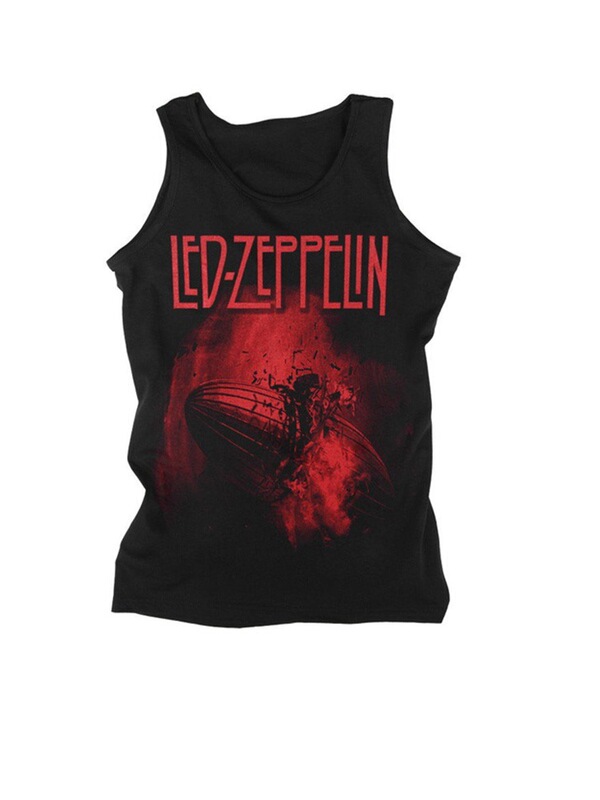 British Blues Rock Band Led Zeppelin American High Street Cotton Sleeveless T-Shirt