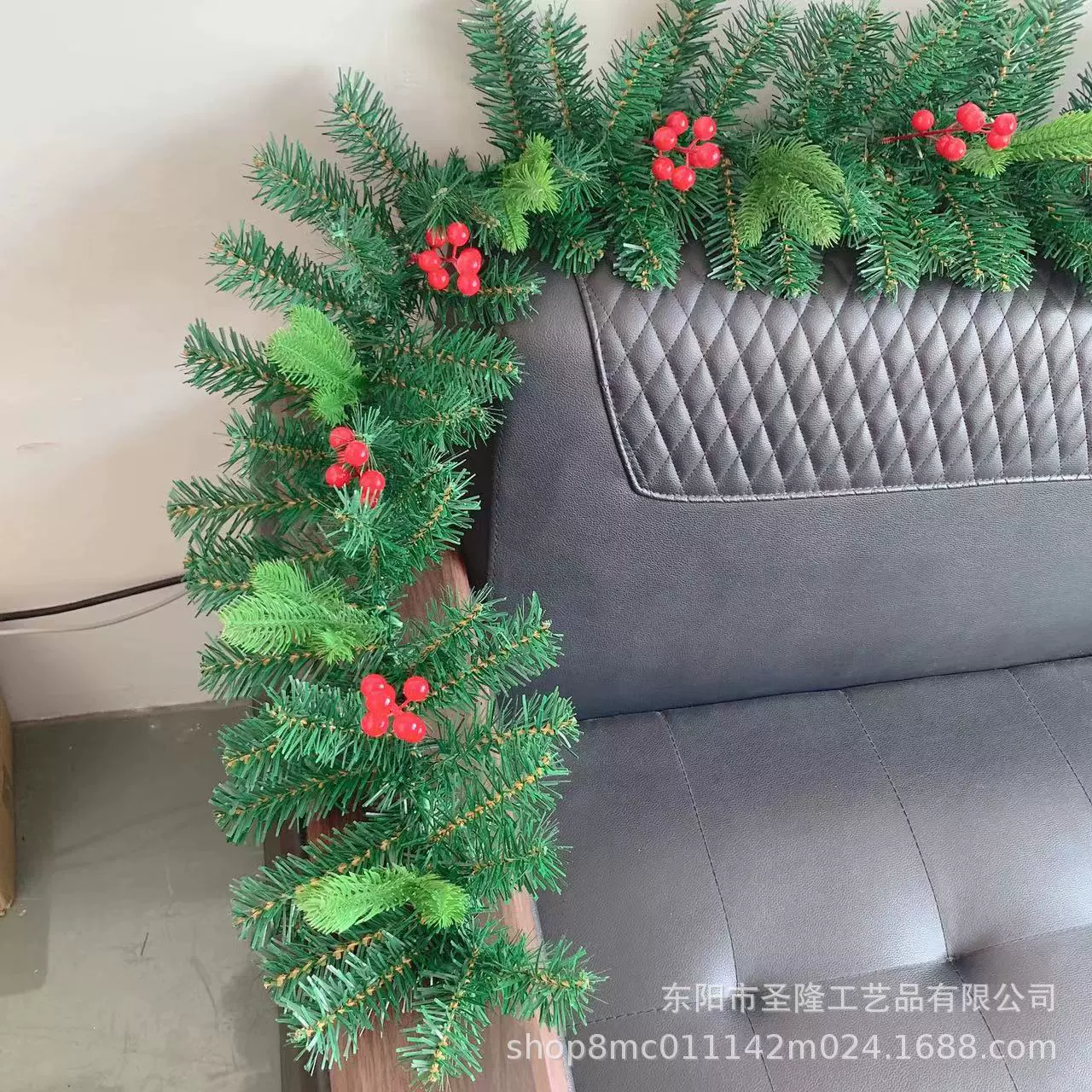 Christmas decoration Christmas rattan hotel mall 2.7 encryption bar window artificial hanging decorations Christmas atmosphere