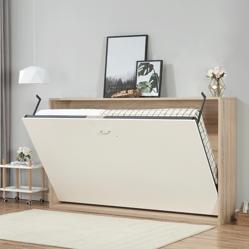 Ventas transfronterizas en caliente lateral cama invisible cama de pared accesorios de hardware eléctricos dobles plegables ocultos cama giratoria comercio exterior