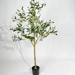 Ins-style Nordic simulated green plant pot, olive tree, living room floor-standing large plant, home office decoration, display