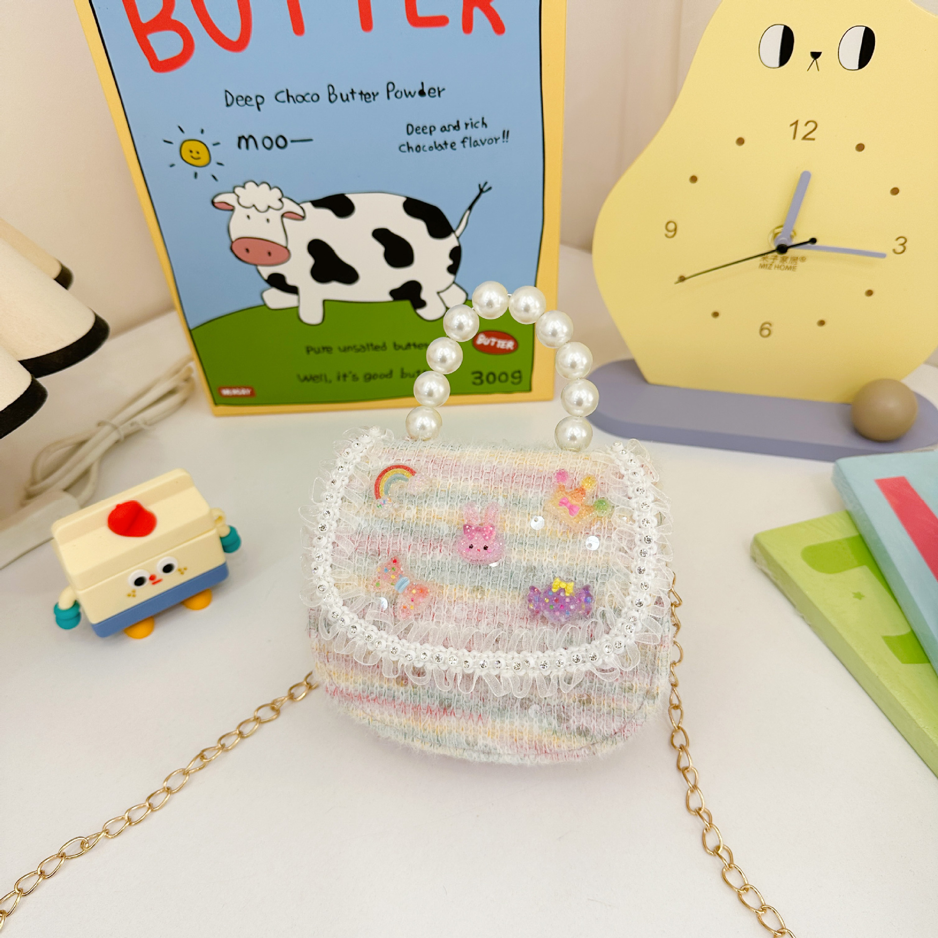 Bonito bolso de niños en línea nueva moda extranjera bebé niña princesa cambio de hombro mochila de moda