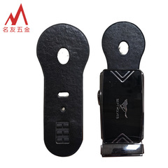Manufacturer black round leather belt buckle, belt leather belt display hook, men's belt hanging accessories wholesale