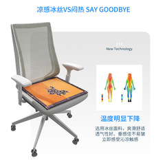 Trendy Modern Chair Cushion Four Seasons Home Office Chair Cushion Summer Ice Silk Breathable Cool Cushion Cushion