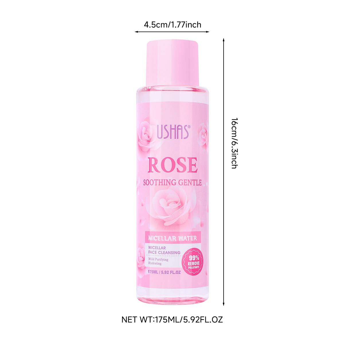 USHAS, producto transfronterizo exclusivo, desmaquillador, limpiador, hidratante, hidratante, suave y no irritante UC118