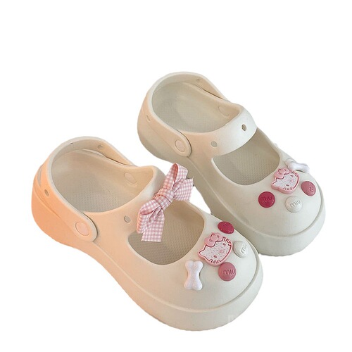  New Arrival Women's Outdoor Trendy Anti-Slip Height-Increasing Thick-Soled Breathable & Adorable Beach Closed-Toe Sandals