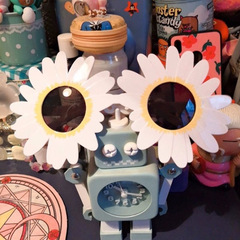 代發太陽花搞怪太陽鏡小雛菊花全框架墨鏡花朵造型眼鏡