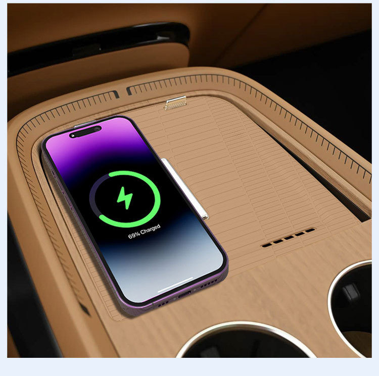 Suitable for Xpeng Gx Silicone Wireless Charging Pad, Central Control Phone Pad, Accessories, Interior Car Decoration, Anti-Slip