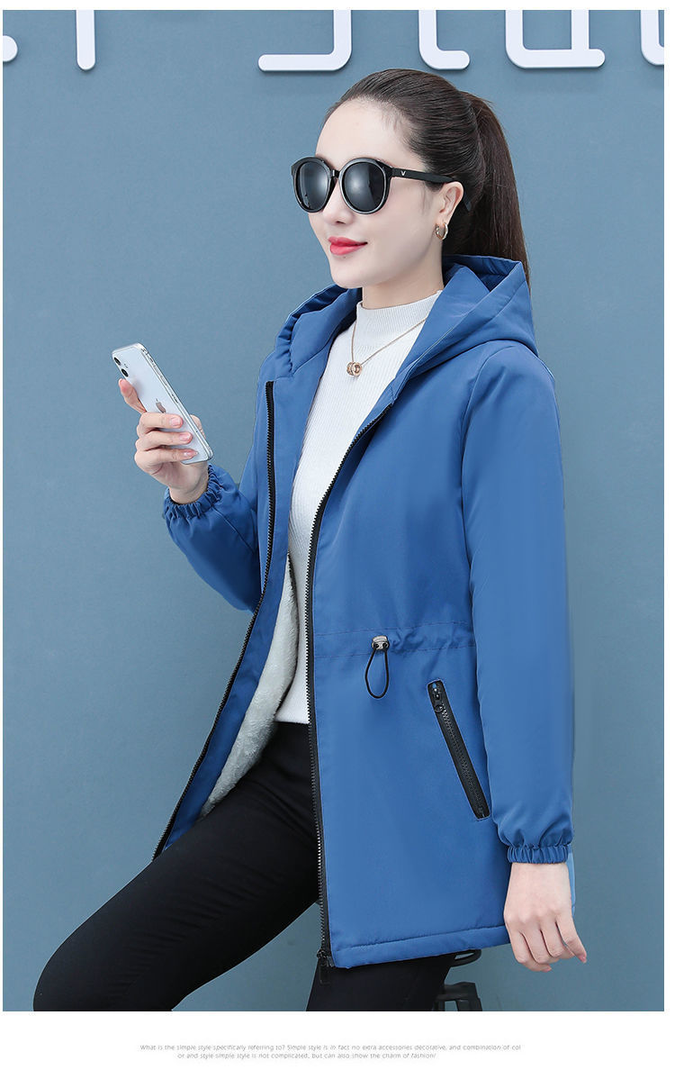 E3151 580K ÁO KHOÁC NỮ HUARYVE DÁNG ÔM BODY GỢI CẢM SEXY MŨ LIỀN MÙA XUÂN THU ĐÔNG PHONG CÁCH HÀN QUỐC DÀY ẤM THỜI TRANG NỮ VẢI BÔNG G01 SẢN PHẨM MỚI