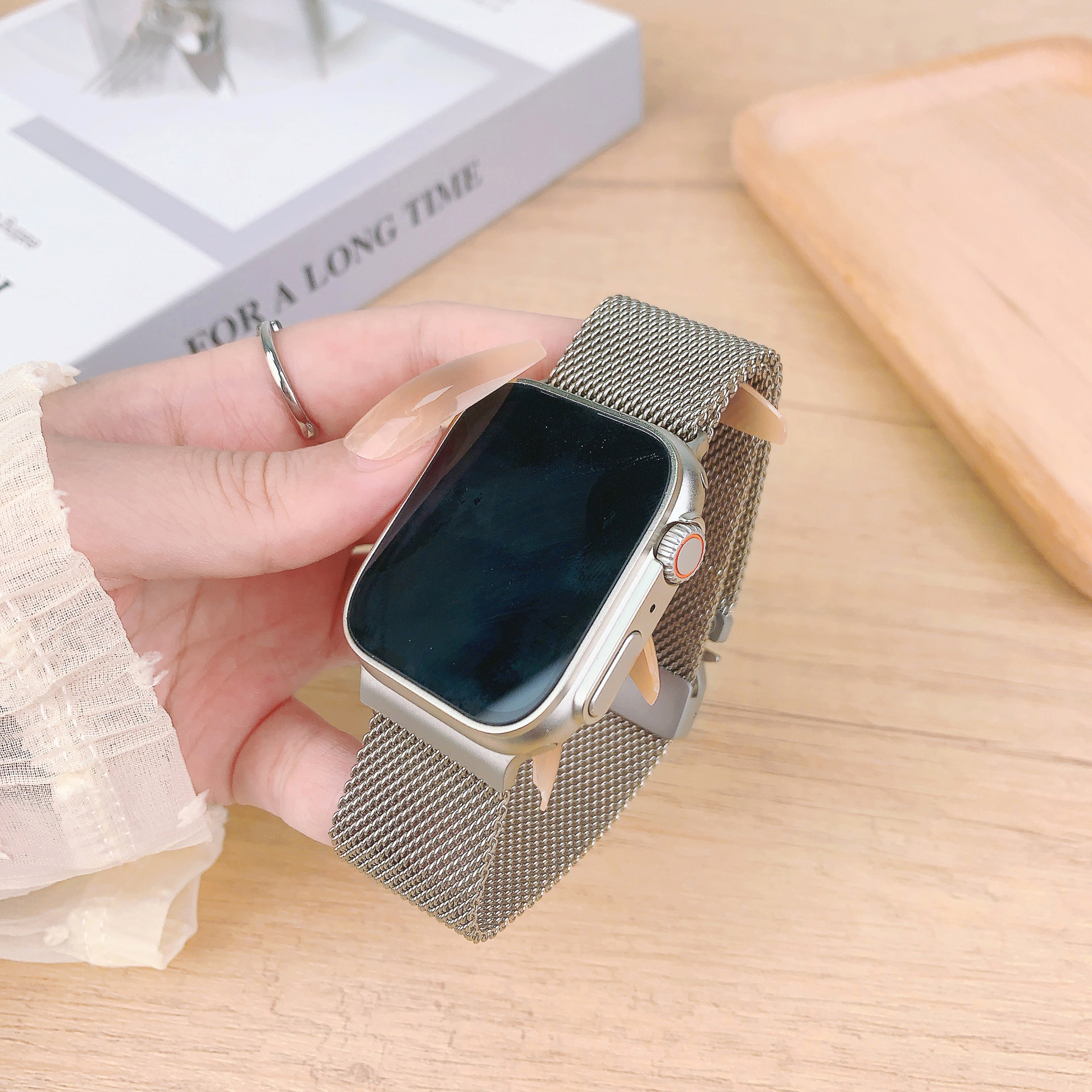 Aplicable Apple Watch 10 Apple Watch 10 Milán iWatch 10 metal acero inoxidable nuevo