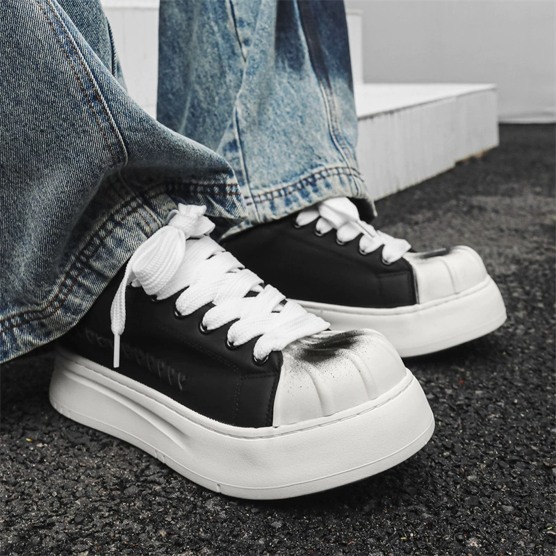 Спортивная повседневная обувь 2025 новая струйная ракушка головка приливная обувь на открытом воздухе низкая голова большая голова обувь внешняя торговля мужская обувь оптом