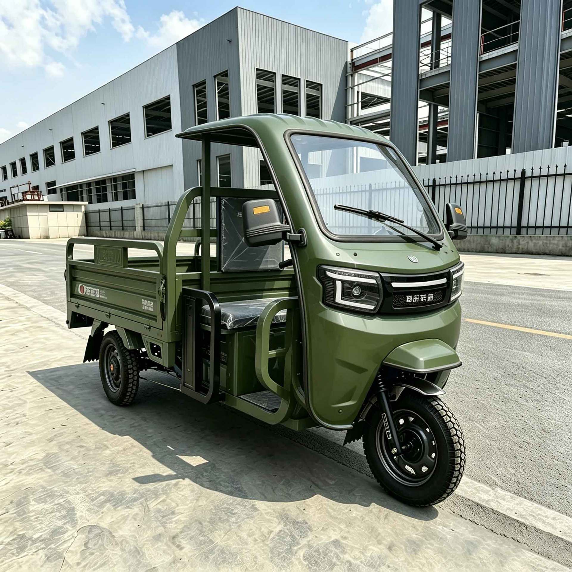 Cross-Border Passenger-Carrying Tricycle, Passenger Transport, Foreign Trade Export, Fuel-Powered, Strong Load Capacity, African Tricycle, Cargo Vehicle