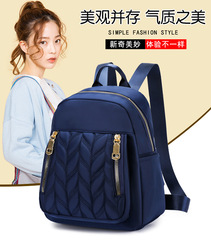 跨境出口外貿女包包女新款雙肩包背包書包多拉鏈真絲布加厚批發