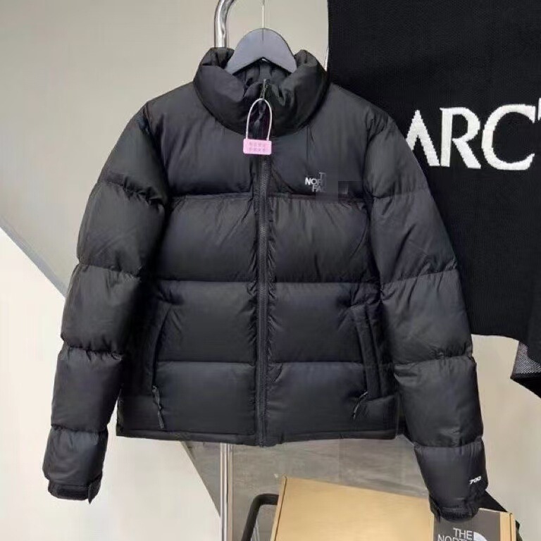 American North Home 1996 Men's and Women's Couple Winter Loose Stand Collar Thickened Warm Embroidered Men's Premium down Jacket Wholesale American North Home 1996 Men's and Women's Couple Winter Loose Stand Collar Thickened Warm Embroidered Men's Premium down Jacket Wholesale