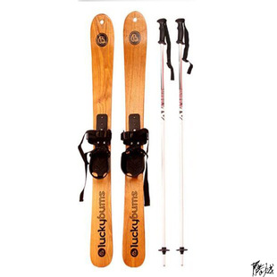 雪橇板双板大人儿童时尚木制滑雪原木质滑雪板可做橱窗展示摄影道阿里巴巴