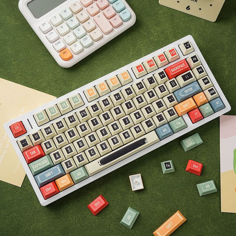 Original Retro Large Character Pbt Sublimation Keycaps German French Korean Spanish English Small Languages Original Retro Large Character Pbt Sublimation Keycaps German French Korean Spanish English Small Languages