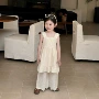 重工女童夏季后背阔腿裤