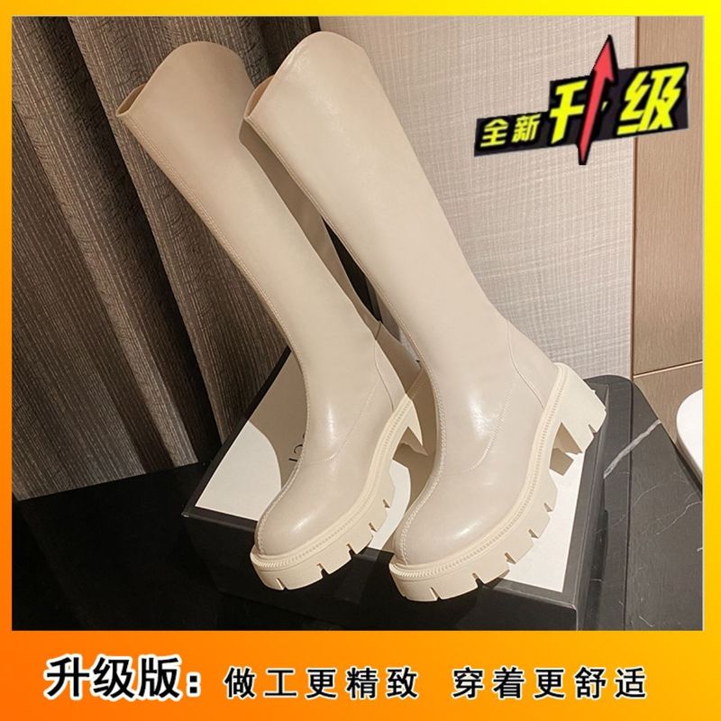 长筒靴女粗腿适合胖妹妹2023冬季大筒围女靴大腿围骑士靴不过膝|undefined