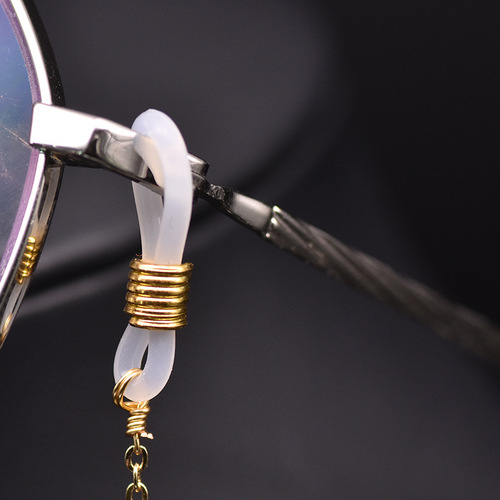 Natural baroque pearl glasses chain hanging chain jewelry without glasses ins style beaded eye accessories anti-lost women