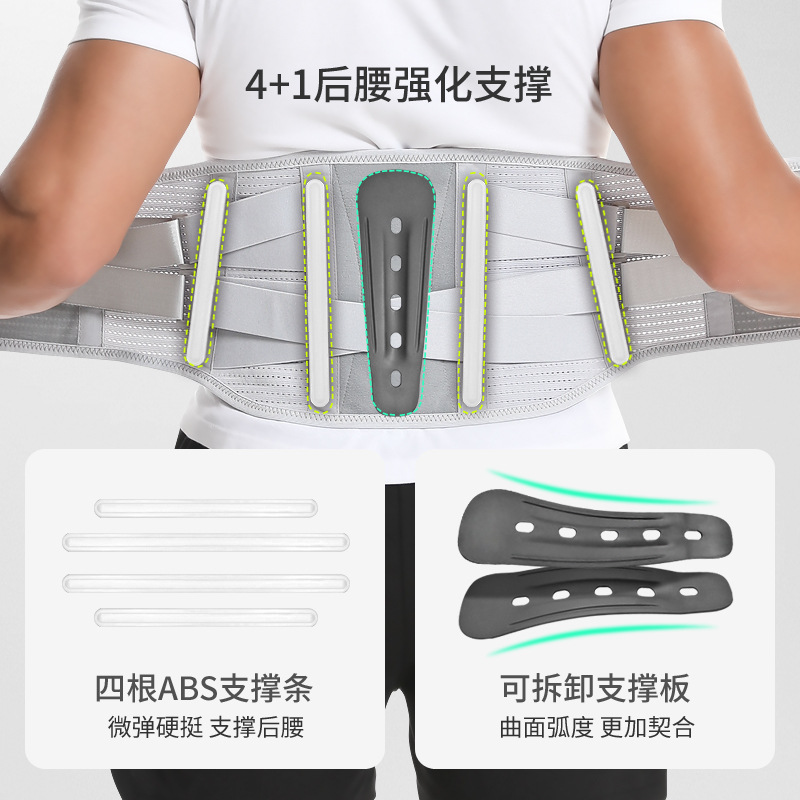 Soporte de cintura unidireccional de malla ventilada correa de cintura presurizada almohadilla de cintura desmontable