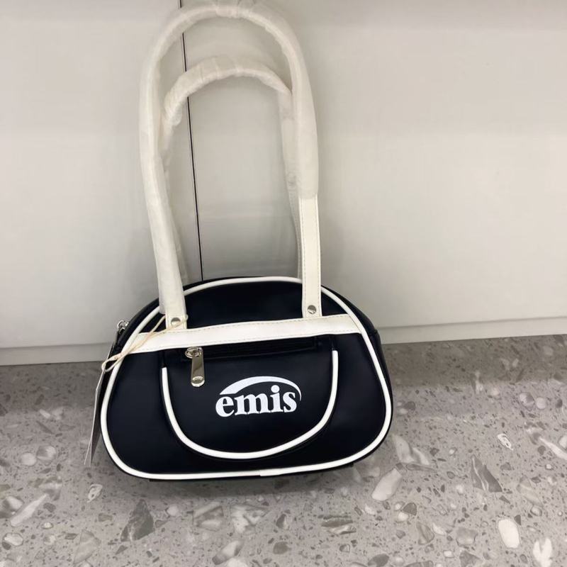 emis25 新しい多用途レトロカジュアルミニボウリングバッグファッションハンドバッグ通勤脇の下バッグ新しいスタイル|undefined